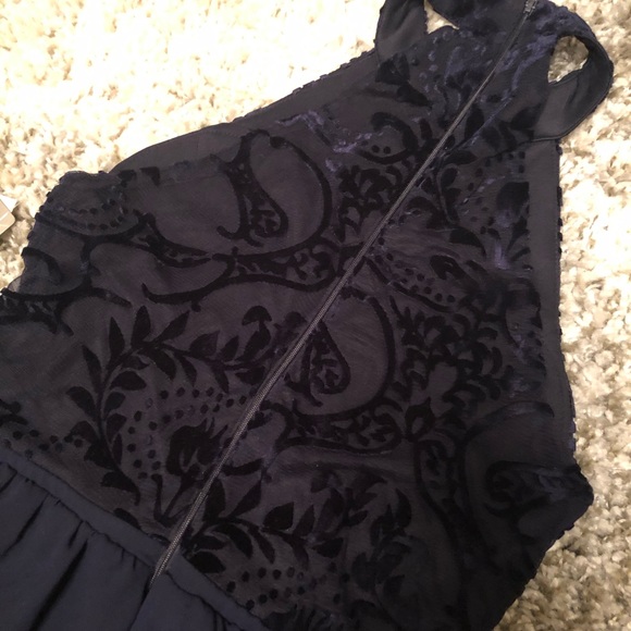 Elegant Dark Blue/ Navy chiffon jumpsuit - Picture 2 of 9